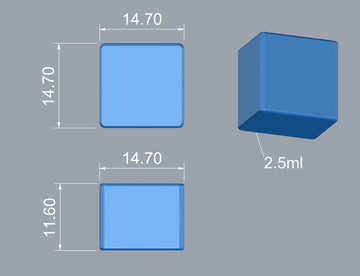 2,5 ml kostki gumowatej