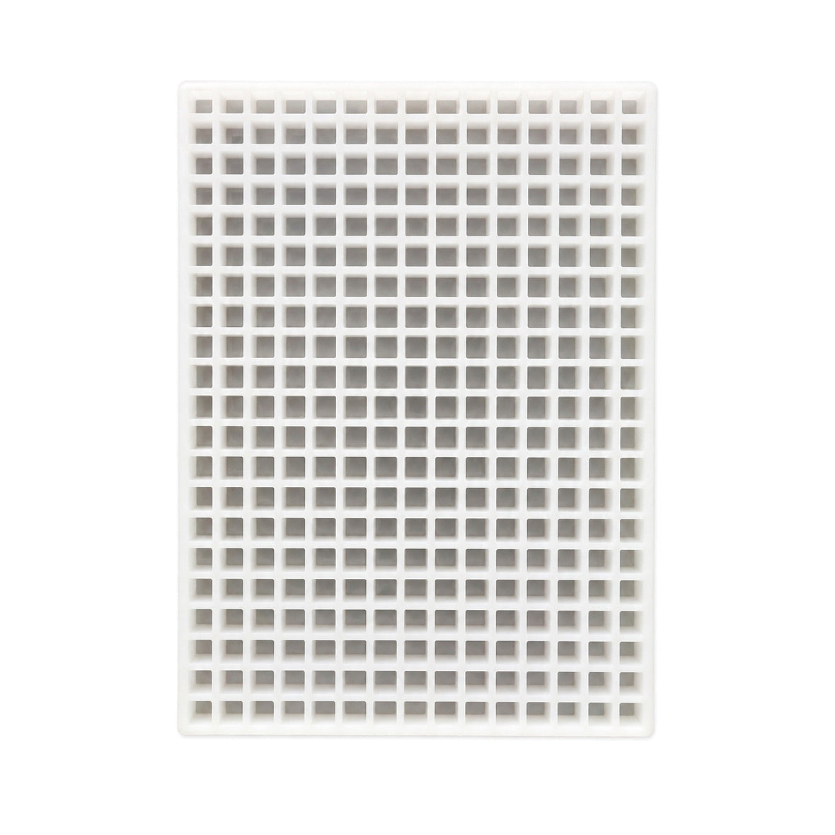 Clean commercial silicone gummy mold showing a finished flexible mold surface and cavity field