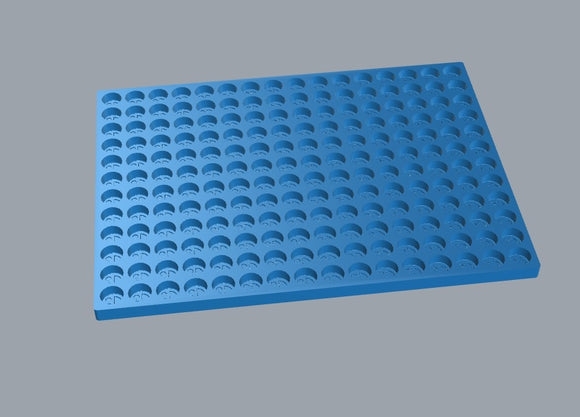 3,2 ml buźka do twarzy gumowata pleśń - 192 wnęki