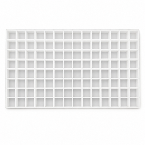Commercial 2mL cube silicone gummy mold full view