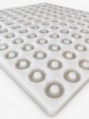 3.4mL Peach Ring Silicone Gummy Mold - 108 Cavities-2