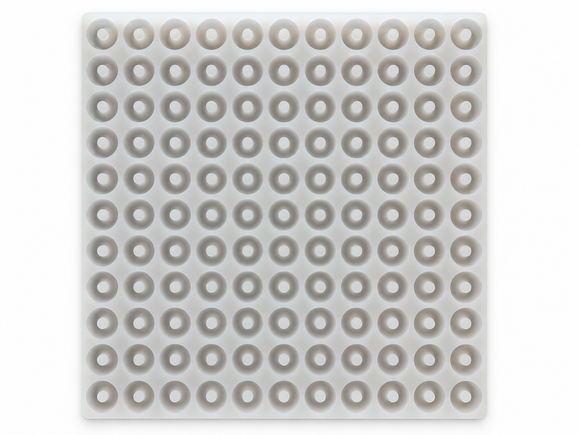 3.4mL Peach Ring Silicone Gummy Mold - 108 Cavities
