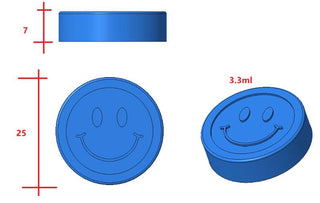 Forma do żelek w kształcie monety o pojemności 3,3 ml