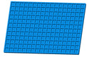 Forma do żelków w kształcie cegły o pojemności 6 ml - 204 zagłębienia