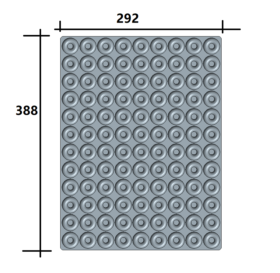 3ml Prest Pierścień Silikonowa pleśń - 108 wnęk