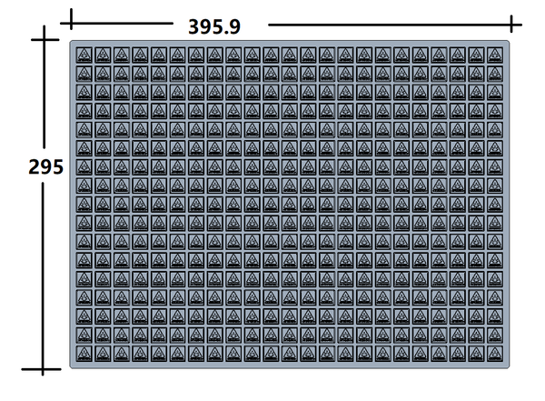 2,9 ml Logo zgodności stanu Rhode Island Gumowata forma — 391 wnęk