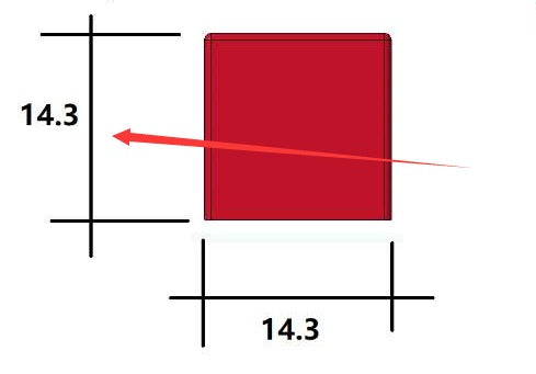 1,5 ml Kwadratowa silikonowa foremka do gumek - 432 wnęki